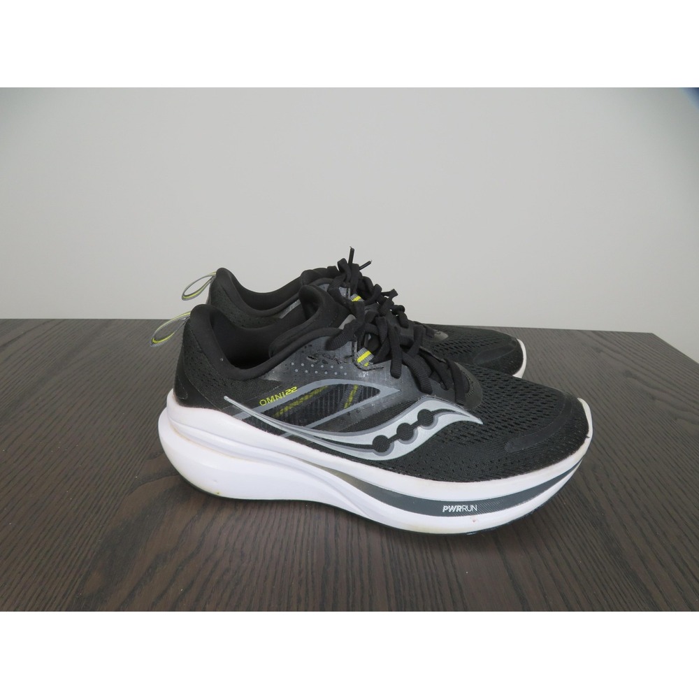 Saucony Omni 22 Shoes Womens 7.5 Black Running Sneakers S10926-100 Road Gym